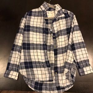 NEVER WORN SOFT American Eagle blue flannel NWT!!!